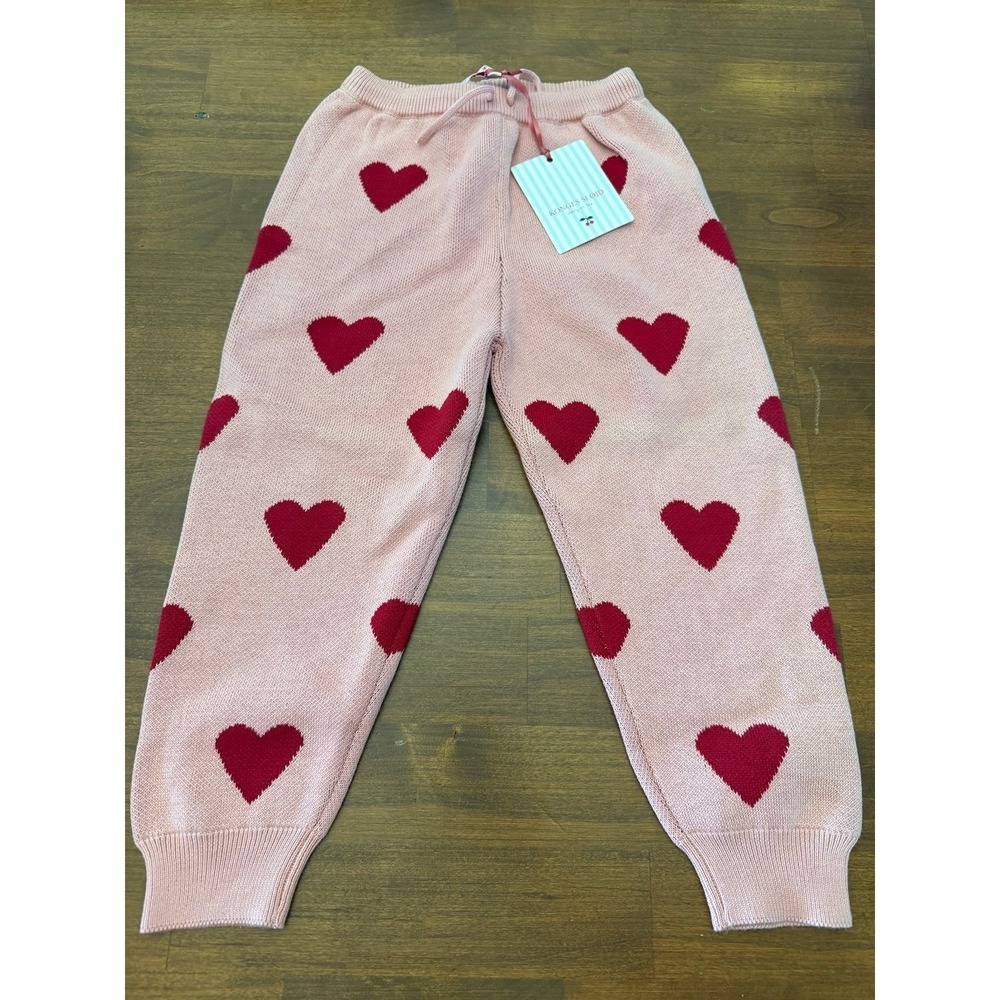 NWT Konges Slojd Lapis Heart Knit pants size 3